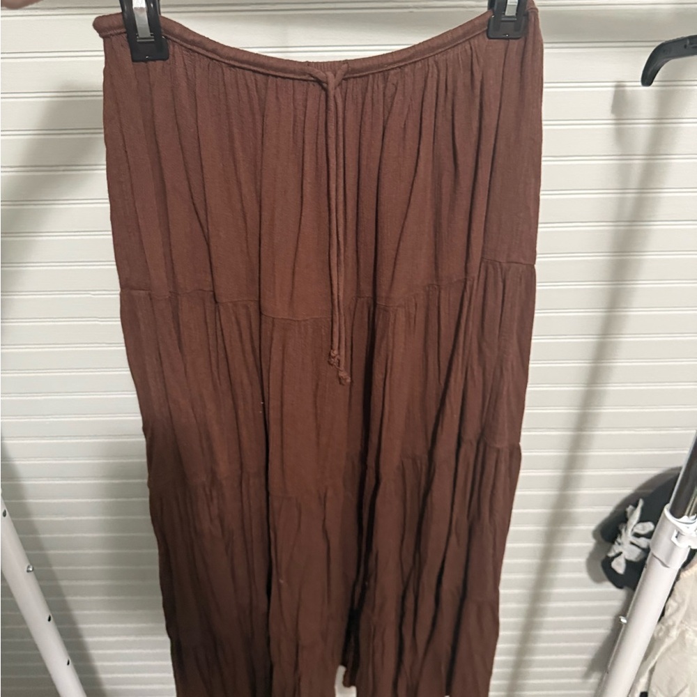 Aerie Brown Maxi Skirt
